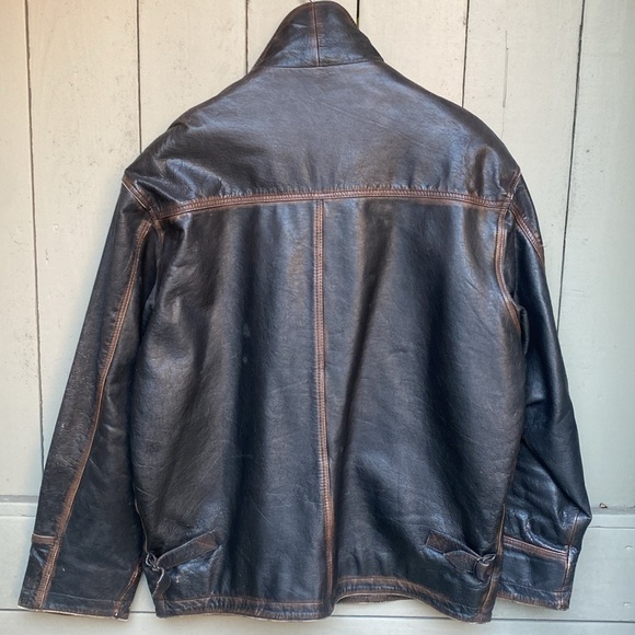 vintage leather jacket from Camden town, England, copyright brand size medium - Picture 2 of 12